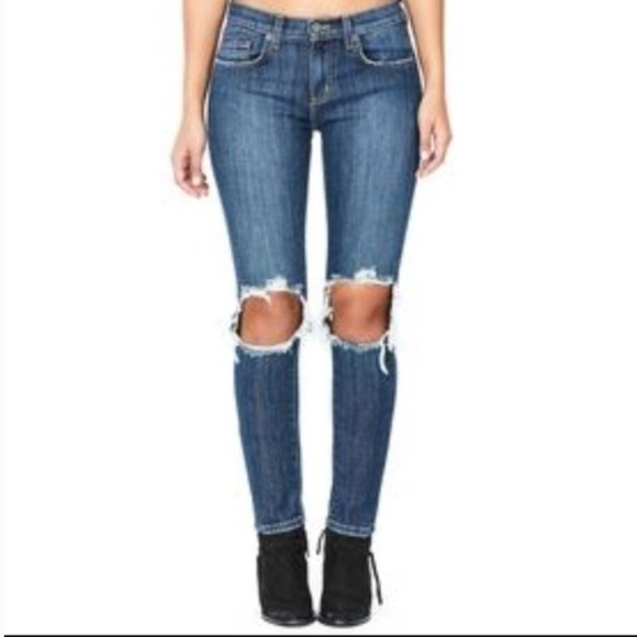 Carmar Denim - Carmar Skinny Distressed Ryan Mid Rise Jeans Sz 28